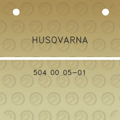 husqvarna-504-00-05-01