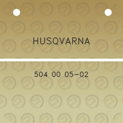 husqvarna-504-00-05-02