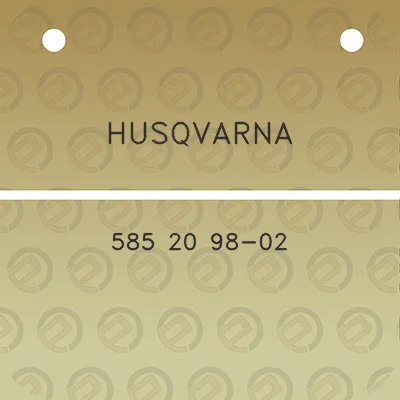 husqvarna-585-20-98-02