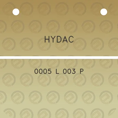 hydac-0005-l-003-p