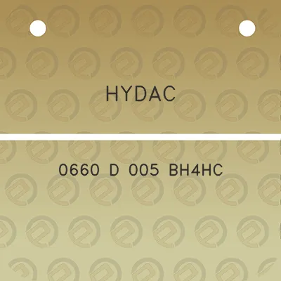 hydac-0660-d-005-bh4hc