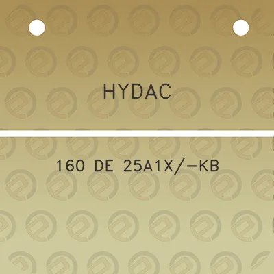 hydac-160-de-25a1x-kb