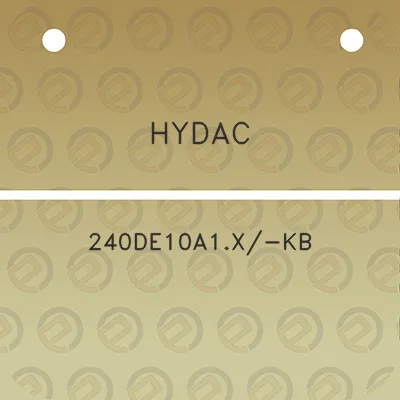 hydac-240de10a1x-kb