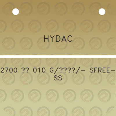 hydac-2700-010-g-sfree-ss