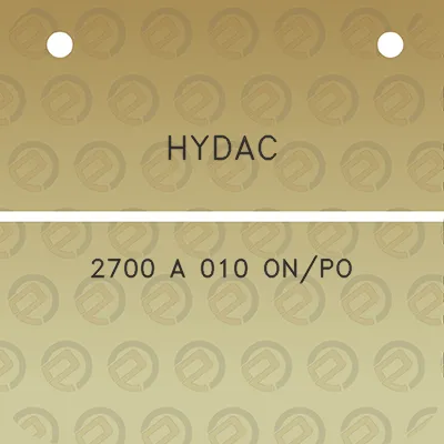 hydac-2700-a-010-onpo