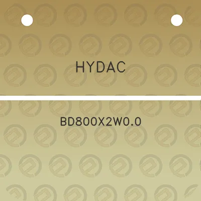 hydac-bd800x2w00