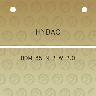 hydac-bdm-85-n-2-w-20