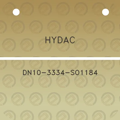 hydac-dn10-3334-so1184