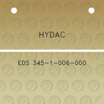 hydac-eds-345-1-006-000