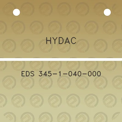 hydac-eds-345-1-040-000