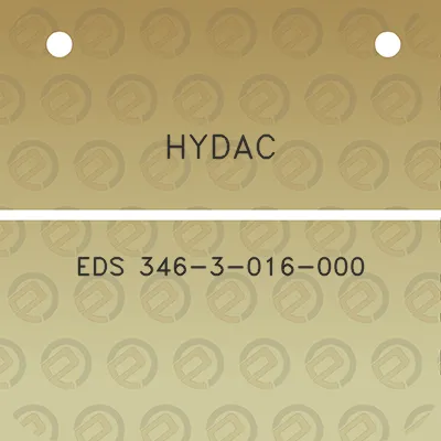 hydac-eds-346-3-016-000