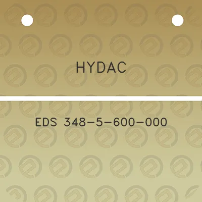 hydac-eds-348-5-600-000