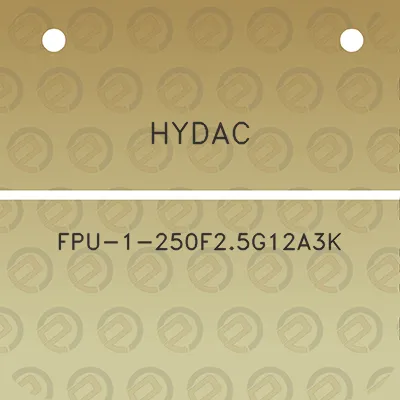 hydac-fpu-1-250f25g12a3k