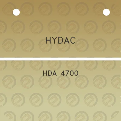 hydac-hda-4700