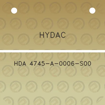 hydac-hda-4745-a-0006-s00