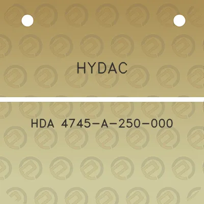 hydac-hda-4745-a-250-000