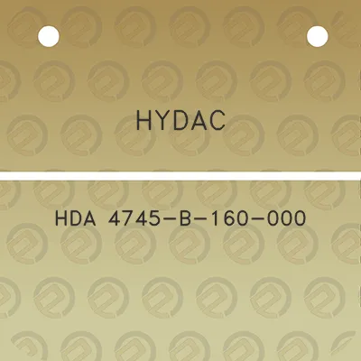 hydac-hda-4745-b-160-000