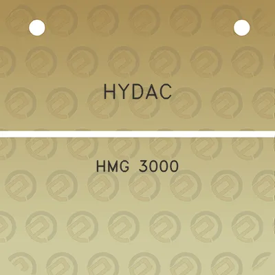 hydac-hmg-3000