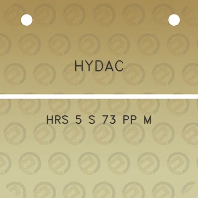 hydac-hrs-5-s-73-pp-m