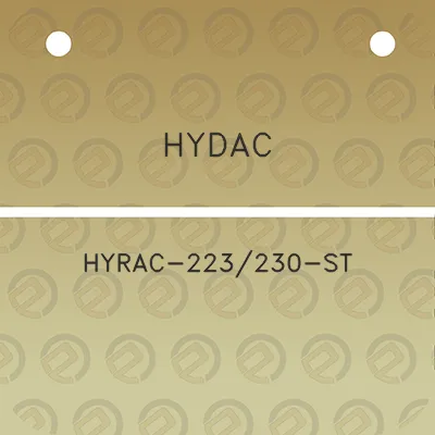 hydac-hyrac-223230-st