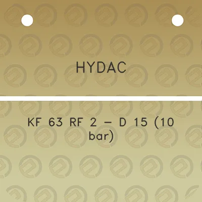 hydac-kf-63-rf-2-d-15-10-bar