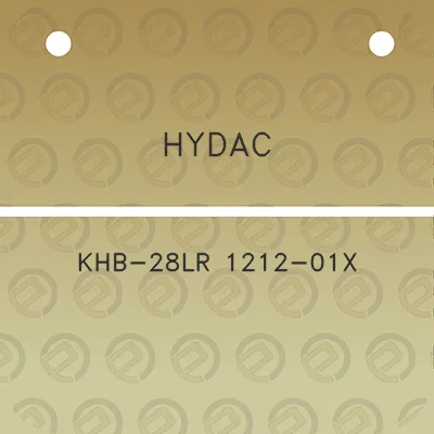 hydac-khb-28lr-1212-01x