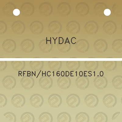 hydac-rfbnhc160de10es10