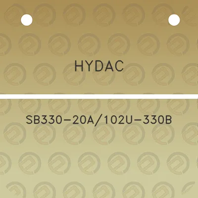 hydac-sb330-20a102u-330b