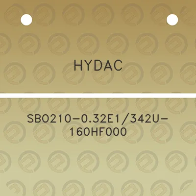 hydac-sbo210-032e1342u-160hf000