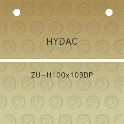 hydac-zu-h100x10bdp