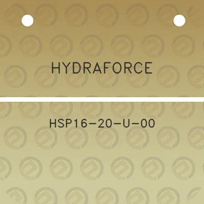 hydraforce-hsp16-20-u-00