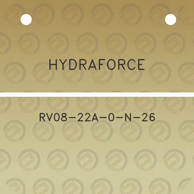 hydraforce-rv08-22a-0-n-26