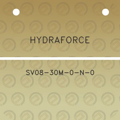 hydraforce-sv08-30m-0-n-0