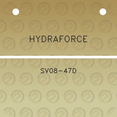 hydraforce-sv08-47d