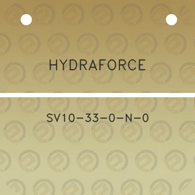 hydraforce-sv10-33-0-n-0