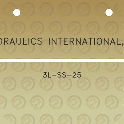 hydraulics-internationalinc-3l-ss-25