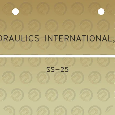 hydraulics-internationalinc-ss-25