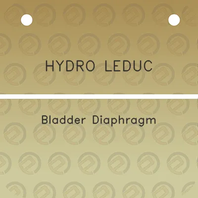 hydro-leduc-bladder-diaphragm