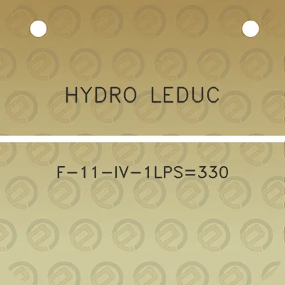 hydro-leduc-f-11-iv-1lps330