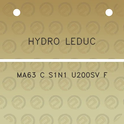 hydro-leduc-ma63-c-s1n1-u200sv-f