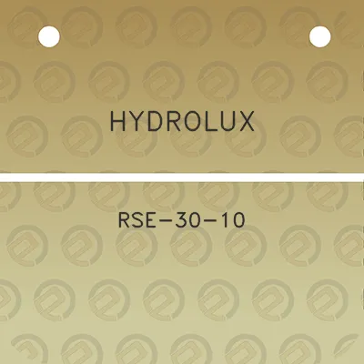 hydrolux-rse-30-10