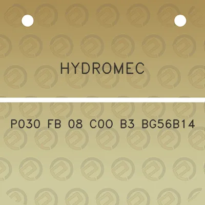 hydromec-p030-fb-08-c0o-b3-bg56b14