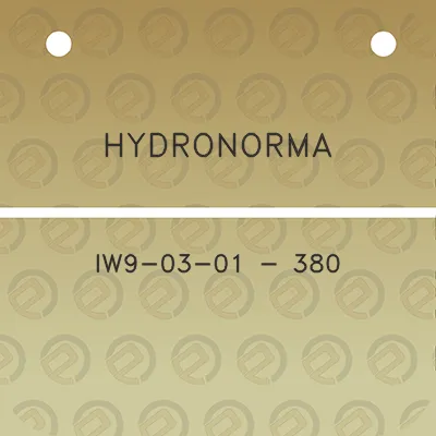 hydronorma-iw9-03-01-380