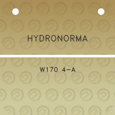 hydronorma-w170-4-a