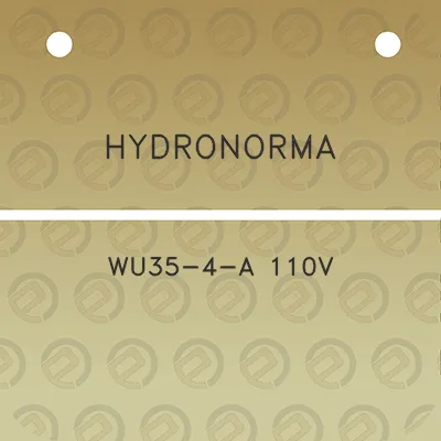 hydronorma-wu35-4-a-110v