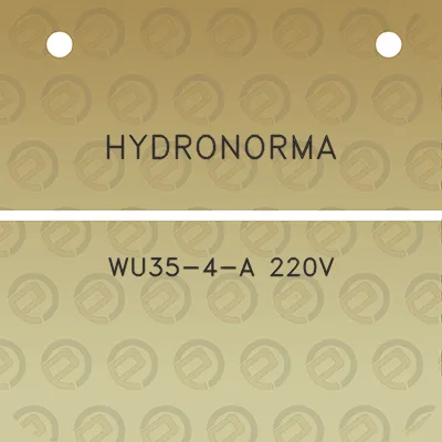 hydronorma-wu35-4-a-220v