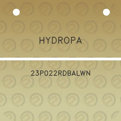 hydropa-23p022rdbalwn