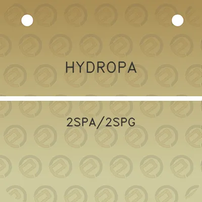 hydropa-2spa2spg
