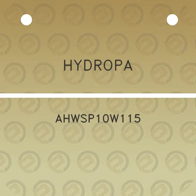 hydropa-ahwsp10w115