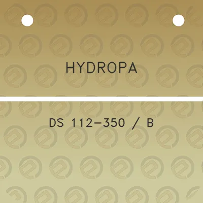 hydropa-ds-112-350-b